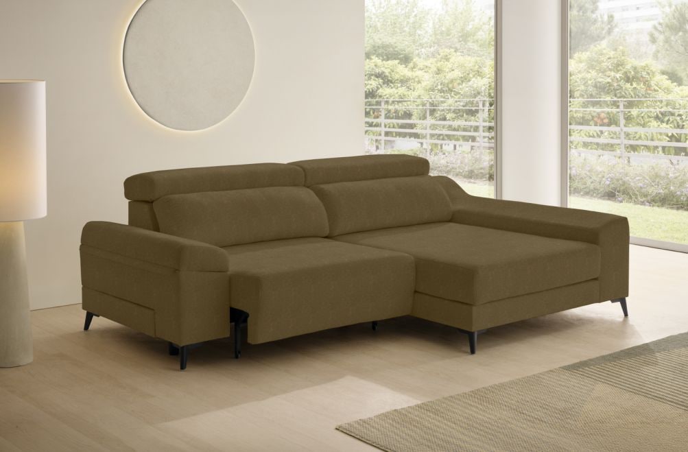 Sofá de tela Corsa Compact de HOME - principal