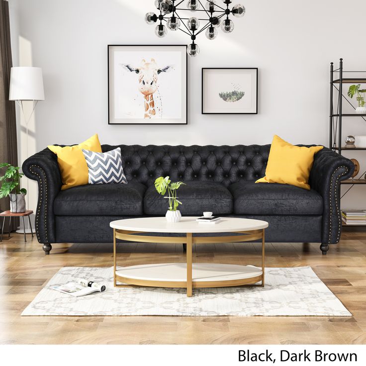 Decorar con un sofá negro La Tienda HOME