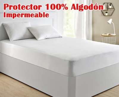 Todas las medidas Pikolin Home 90x190/200-Cama 90 Protector de colchón Lyocell triple capa impermeable 