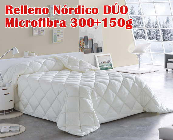 Relleno Nórdico de microfibra DÚO 300+150 g de HOME