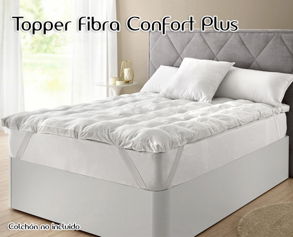 90 x 190 altezza 3 cm media- alta durezza Tutte le misure Topper / sovramaterasso fibra comfort Classic Blanc letto da 90 