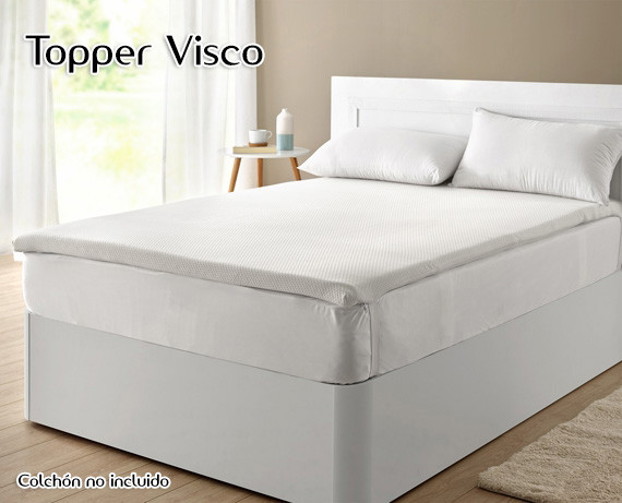 Topper viscoelástico Confort Plus Aloe Vera TC33 de Classic Blanc