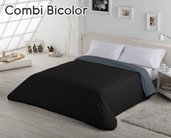 Funda Nórdica Combi Bicolor Liso de HOME
