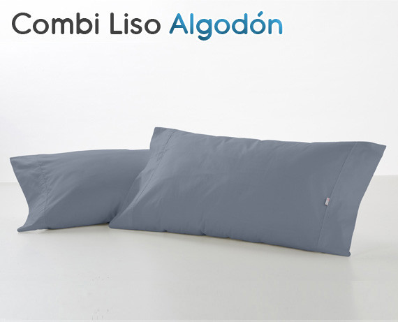 Funda de almohada Algodón Combi Liso de HOME