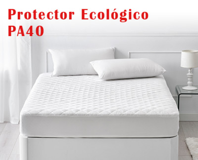 impermeable y transpirable con tejido 100% algodón Protector/cubre colchón acolchado con tratamiento antialérgico Pikolin Home 