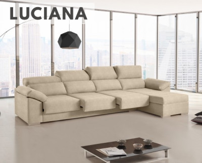 Sofás chaise de 4 plazas baratísimos - La Tienda HOME