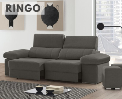 Sof s chaise longue en 2 plazas XXL chaise izquierda visto de
