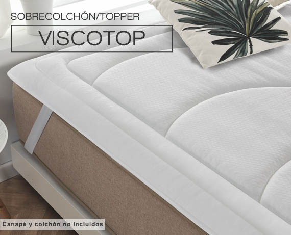 Topper Viscoelastico para colchón (135x190) - Colchones - Fundas - Los  mejores precios