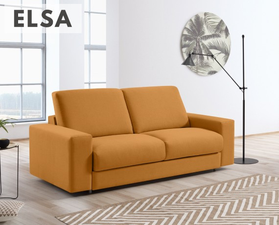 cuenta traición Alegre Sofá cama de apertura italiana de tela Elsa de HOME - La Tienda HOME